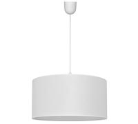 Luminosa Lighting Luminosa Alba Cylindrical Pendant Ceiling Light White 40Cm