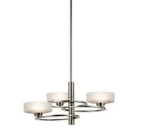 Luminosa Lighting Luminosa Aleeka Multi Arm Chandelier 3 Light Classic Pewter Finish, G9