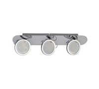 Luminosa Lighting Luminosa Alessio Led Semi Flush Ceiling Light Chrome 3000K Warm White 3Xled
