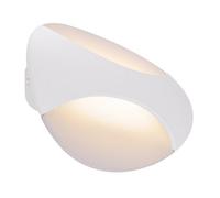 Globo Alexandra LED Wall Light, 6 W, Clear, White, Up- & Downlight Outdoor Wall Light