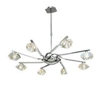 Luminosa Lighting Luminosa Alfa Ceiling Pendant 8 Light G9, Polished Chrome