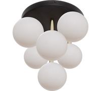 Luminosa Lighting Luminosa Ali Cluster Globe Ceiling Light, Black, Gold, X G9
