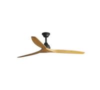 Luminosa Lighting Luminosa Alo Large Black, Wood Dc Ceiling Fan 6 Speed
