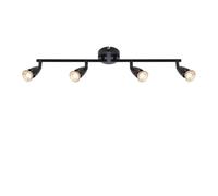 Luminosa Lighting Luminosa Amalfi Ceiling Spotlight Bar 4 Light Matt Black Paint