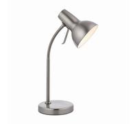 Luminosa Lighting Luminosa Amalfi Led 1 Light Table Lamp Satin Nickel, Gloss White Paint, Gu10