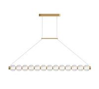 Luminosa Lighting Luminosa Amulet Modern Bar Pendant Ceiling Light Gold 3000K 1050Lm Glass Shade