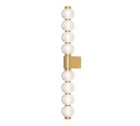 Luminosa Lighting Luminosa Amulet Modern Wall Lamp Gold 3000K 800Lm Glass Shade