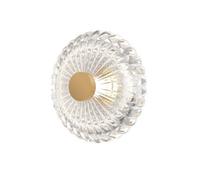 Luminosa Lighting Luminosa Amulet Round Modern 18Cm Wall Lamp Gold 3000K 90Lm Glass Shade