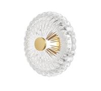 Luminosa Lighting Luminosa Amulet Round Modern 35Cm Wall Lamp Gold 3000K 360Lm Glass Shade