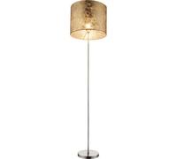 Luminosa Lighting Luminosa Amy Floor Lamp With Shade Nickel Matt 1X E27