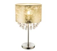 Luminosa Lighting Luminosa Amy Glass Table Lamp Nickel Matt 1X E27