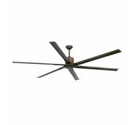 Luminosa Lighting Luminosa Andros Brown 6 Blade Ceiling Fan With Dc Motor