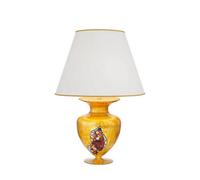 Luminosa Lighting Luminosa Anfora Designer Fabric Tapered Shade Table Light Gold, 1X E27