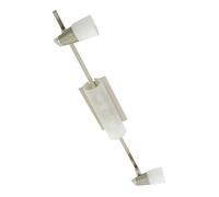 Luminosa Lighting Luminosa Anna On Linear Bar 4 Light G9 Satin Chrome/opal & Frosted Glass