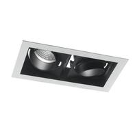 Luminosa Lighting Luminosa Apollo Led 2 Light Recessed Adjustable Downlight Black 10800Lm 4000K 35.5X18.8X12Cm