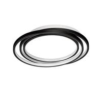 Luminosa Lighting Luminosa Arbor Integrated Led Semi Flush Ceiling Light Matt Black Triac Dimmable Led 27W 810Lm 3000K
