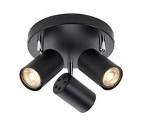Luminosa Lighting Luminosa Arezzo Ceiling Spotlight Clusters 3 Light Matt Black Paint