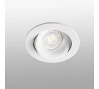 Luminosa Lighting Luminosa Arg 1 Light Round Tiltable Recessed Spotlight White, Gu10