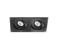 Luminosa Lighting Luminosa Arg Tiltable Black Recessed Downlight 2X Gu10