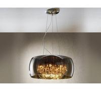 Luminosa Lighting Luminosa Argos 6 Light Round Crystal Ceiling Pendant Chrome, Mirror, G9 - Uk Stock