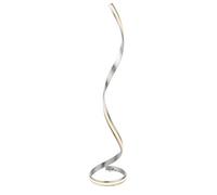 Luminosa Lighting Luminosa Aria Integrated Led Floor Lamp Silver Leaf, White Acrylic