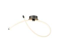Luminosa Lighting Luminosa Armonia Semi Flush Ceiling Loop, Dimmable, 25W Led, 3000K, 1875Lm, Titanium, Frosted Acrylic