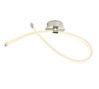 Luminosa Lighting Luminosa Armonia Semi Flush Ceiling Medium Loop, 25W Led, 3000K, 1875Lm, Polished Chrome, Frosted Acrylic