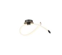 Luminosa Lighting Luminosa Armonia Wall Lamp Loop, Dimmable, 18W Led, 3000K, 1350Lm, Titanium, Frosted Acrylic