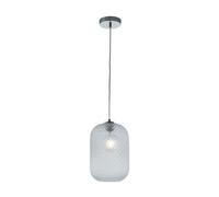 Luminosa Lighting Luminosa Ashford Glass Dome Pendant, Clear, E27