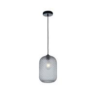 Luminosa Lighting Luminosa Ashford Glass Dome Pendant, Grey, E27