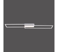 Luminosa Lighting Luminosa Asmin Integrated Led Semi Flush Ceiling Light Steel 2X 16W Led 2700-5000K, 1X 8W Led 2700-5000K Dimmable