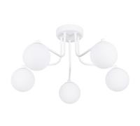 Luminosa Lighting Luminosa Astral Minimalist Semi Flush Ceiling 5 Light White