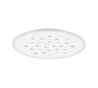 Luminosa Lighting Luminosa Astro 60Cm Decorative Flush Ceiling Light Sandy White Outer Ring Dimmable Led 40W 3476Lm 3000K Rgb In Center