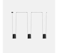 Luminosa Lighting Luminosa Attic Decorative Hanging Ceiling Pendant Matt Black 3X E27