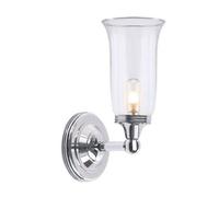 Luminosa Lighting Luminosa Austen 1 Light Bathroom Wall Light Polished Chrome Ip44, G9