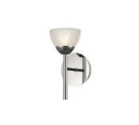 Luminosa Lighting Luminosa Avalon 1 Light G9 Wall Lamp, Polished Chrome With Clear Prismatic Glass