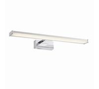 Luminosa Lighting Luminosa Axis Led 1 Light Bathroom Wall Frosted Polypropylene, Chrome Abs Plastic Ip44