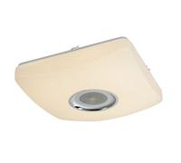Luminosa Lighting Luminosa Ayleen Flush Ceiling Light White 1X Rgbw Led Dimmable 3000-6000K Remote Control