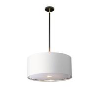 Elstead Lighting Balance Cylindrical Pendant Ceiling Light Black Polished Nickel