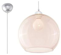Luminosa Lighting Luminosa Ball 1 Light Glass Dome Ceiling Pendant Champagne, Chrome, E27