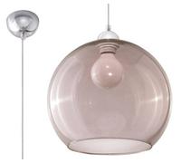 Luminosa Lighting Luminosa Ball 1 Light Glass Dome Ceiling Pendant Graphite, Chrome, E27