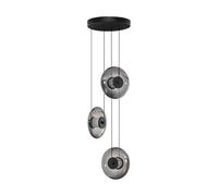 Luminosa Lighting Luminosa Ballet Cluster Pendant Ceiling Light Sandy Black, Smokey Grey Triac Dimmable Led 24W 660Lm 3000K