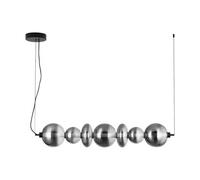 Luminosa Lighting Luminosa Bally Bar Pendant Ceiling Light Matt Black, Smokey Grey Triac Dimmable Led 40W 2800Lm 3000K