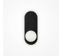 Luminosa Lighting Luminosa Bao Modern Globe Wall Lights Black 1Xg9 White Shade