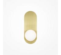 Luminosa Lighting Luminosa Bao Modern Globe Wall Lights Gold 1Xg9 White Shade
