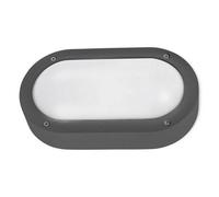 Luminosa Lighting Luminosa Basic Outdoor Flush Wall Light Urban Grey 1X E27 22Cm 0Lm Ip65