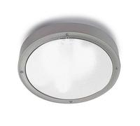 Luminosa Lighting Luminosa Basic Outdoor Led Round Flush Ceiling Light Grey 30Cm 1488Lm 4000K Ip65 - Special Offer