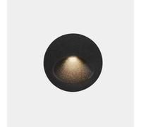 Luminosa Lighting Luminosa Bat Outdoor Led Recessed Wall Light Round Urban Grey Ip65 2.2W 3000K