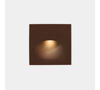 Luminosa Lighting Luminosa Bat Outdoor Led Recessed Wall Light Square Brown Ip65 2.2W 2700K