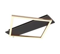 Luminosa Lighting Luminosa Beatrix I Integrated Led Semi Flush Ceiling Light Matt Black Rectangular Square 1X Led 3000K